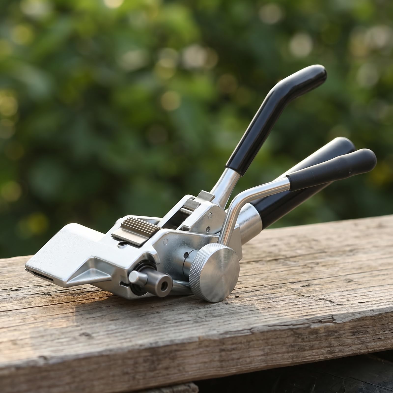 Outil de Tension de Bande Acier Tendeur Sertisseuse Coupe-bande Pince Outil pour Feuillards Acier Levier Ergonomique Mécanisme Fiable Usage