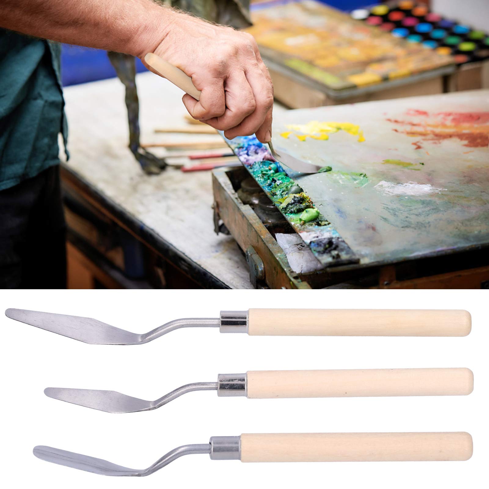 Amazon.co.jp: 油絵ヘラ、ペイント調色スクレーパーを使用することを