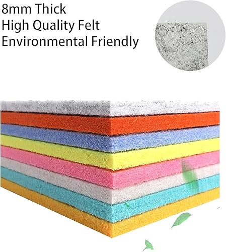 Miniatura 4 de Halyuhn Almohadillas de fieltro para muebles de 0.315 pulgadas de grosor (no adhesivas), almohadillas de fieltro gris de 15 x 12 pulgadas para