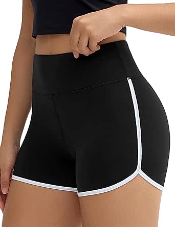 Amazon.com: THE GYM PEOPLE Women's High Waist Workout Shorts Breathable