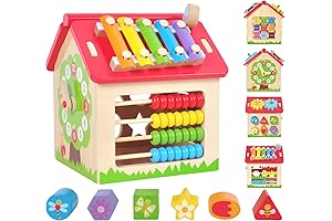 Kids Wooden Toy House: Montessori Learning Toy For Little Explorers