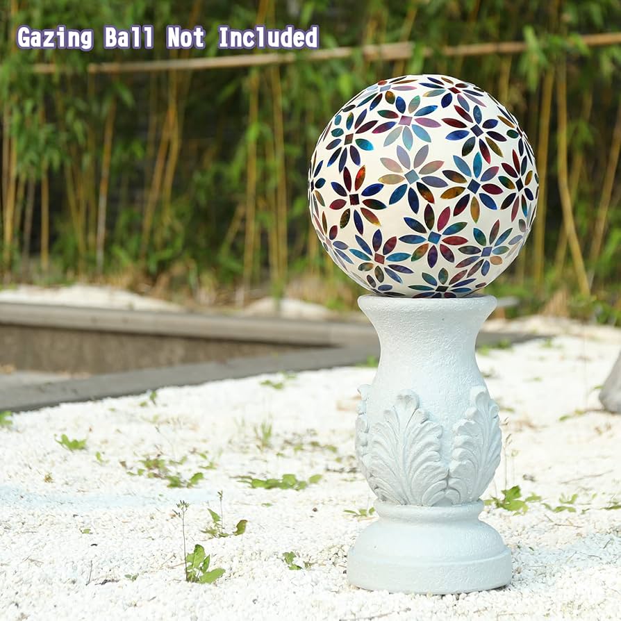 Column Gazing Ball Stand Collections Etc Glass Column Gazing Ball With