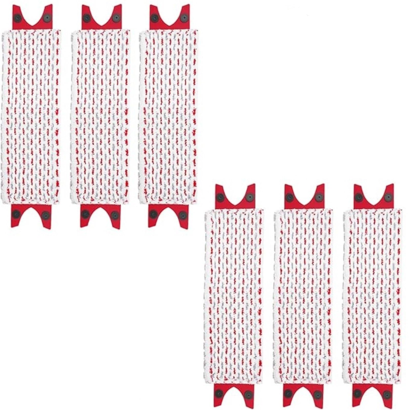 recambios para fregonas Almohadillas de Microfibra en Aerosol for Juego trapeador Piso, reemplazo Cabezales, Lavables y Reutilizables (51 * 14 cm)(6 PCS)