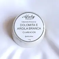 Sabonete de Dolomita e Argila Branca 100g – Clareador, Pele de Porcelana | Afaty