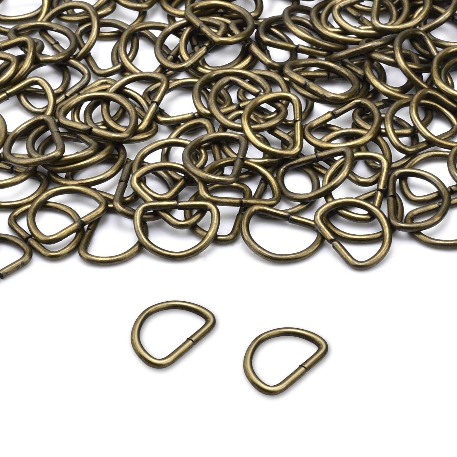 D Ring Buckles - 100 Pack for Crafts & Bags -18