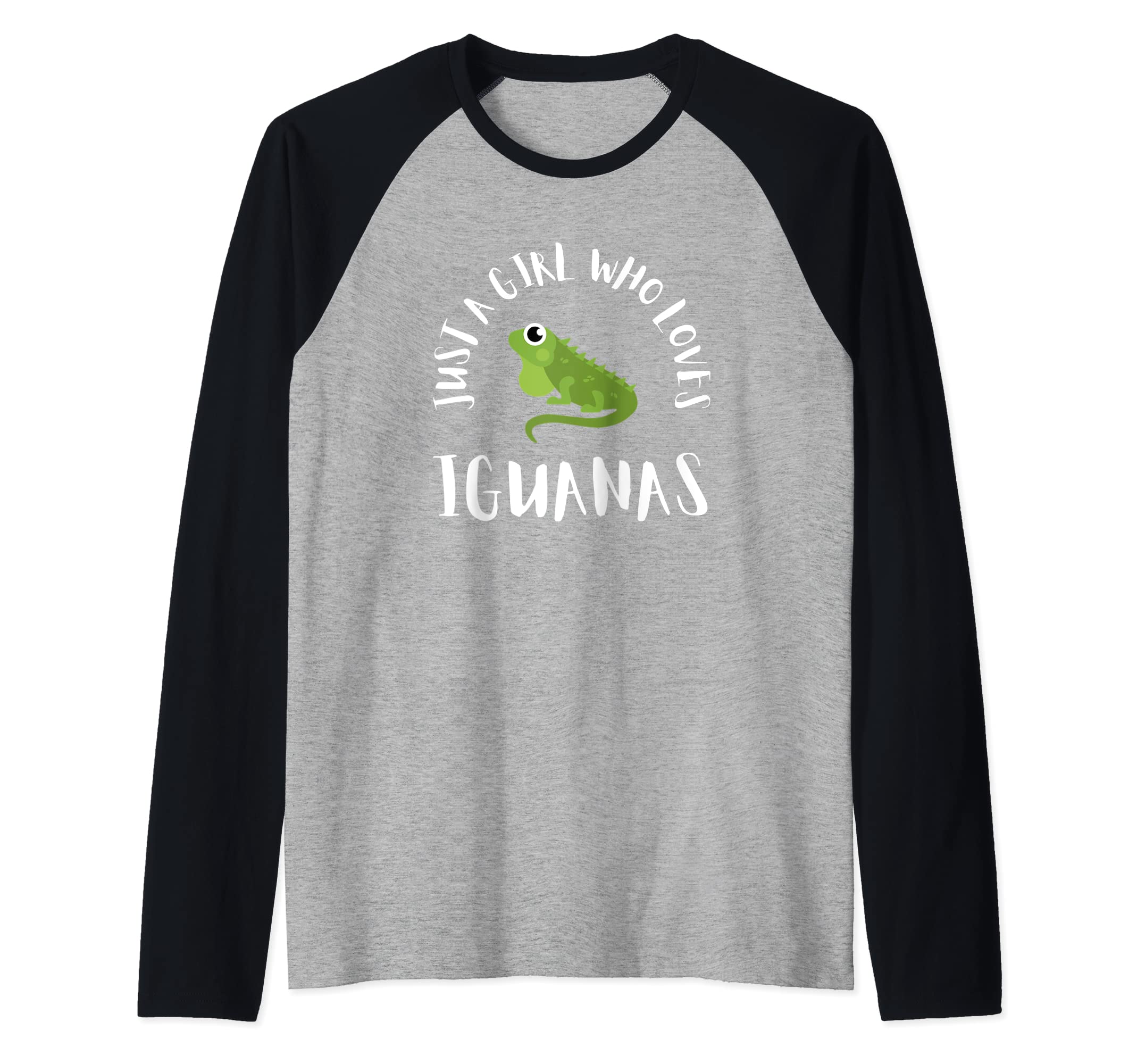 Iguana Lizard Galápagos Herpetologist Herpetology Raglan Baseball Tee