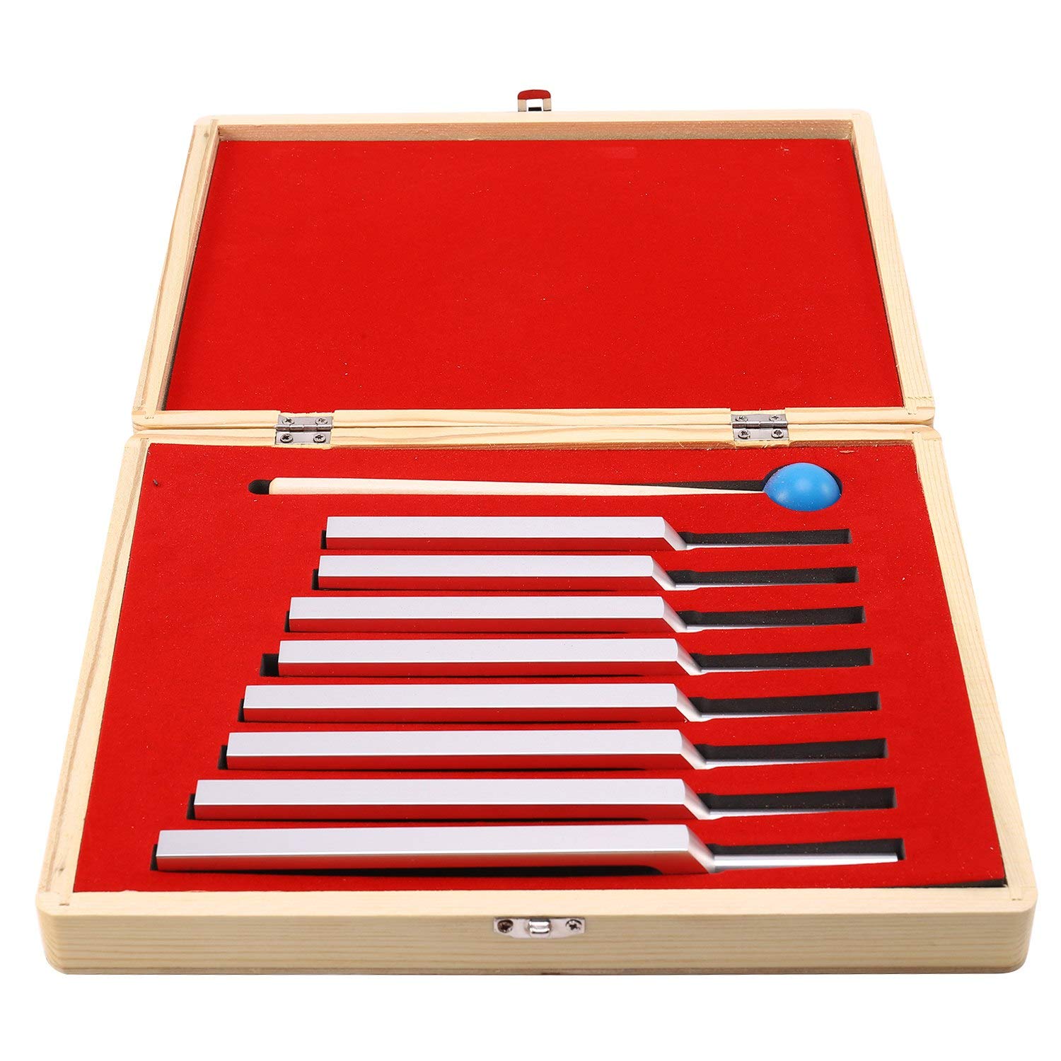 8 sztuk/zestaw leczniczych aluminiowych kamertonów wibracyjnych 256 Hz + 288 Hz + 320 Hz + 341 Hz + 384 Hz 426 Hz + 480 Hz + 512 Hz