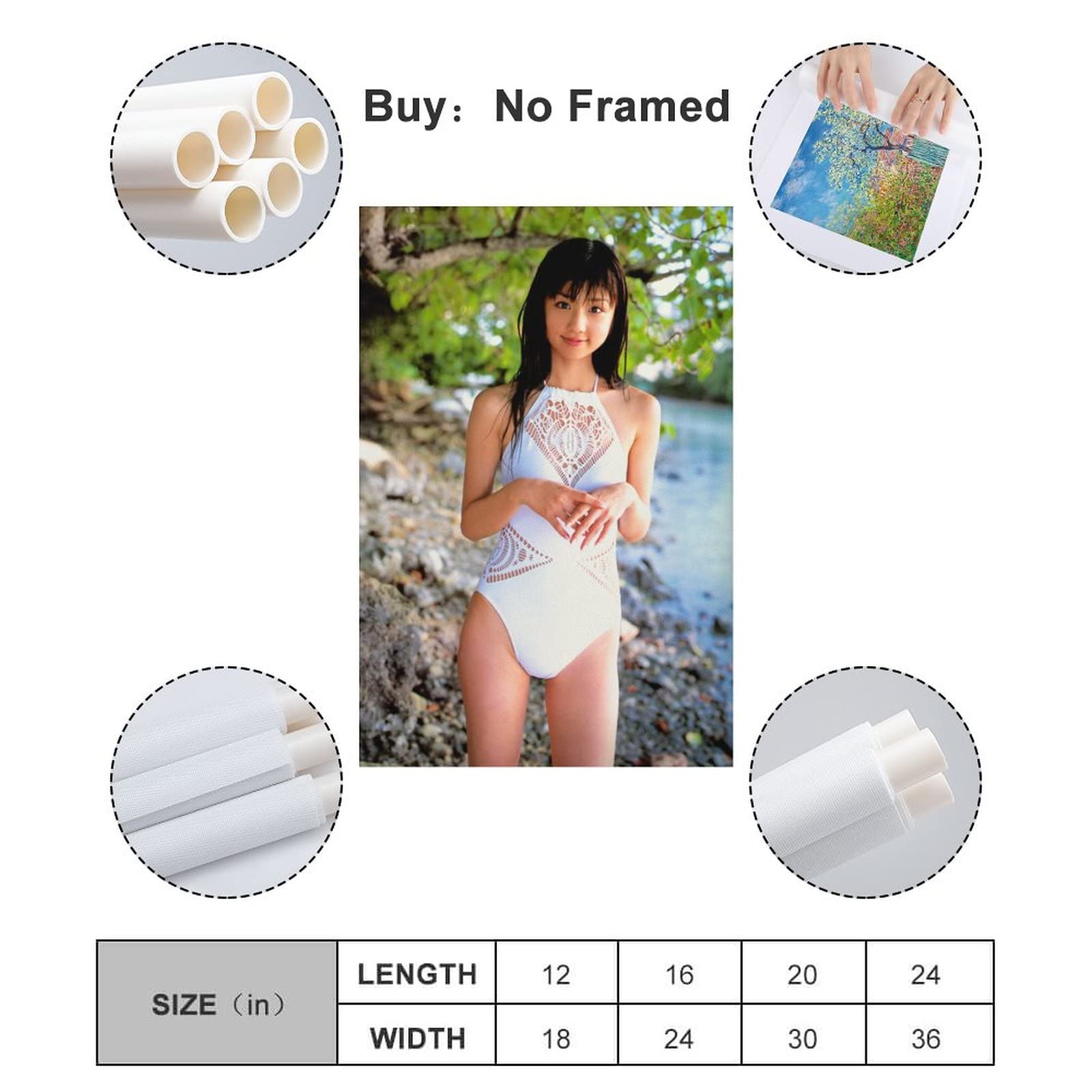 Amazon.co.jp: 小倉優子 ポスター8 キャンバス アート ポスター 印刷