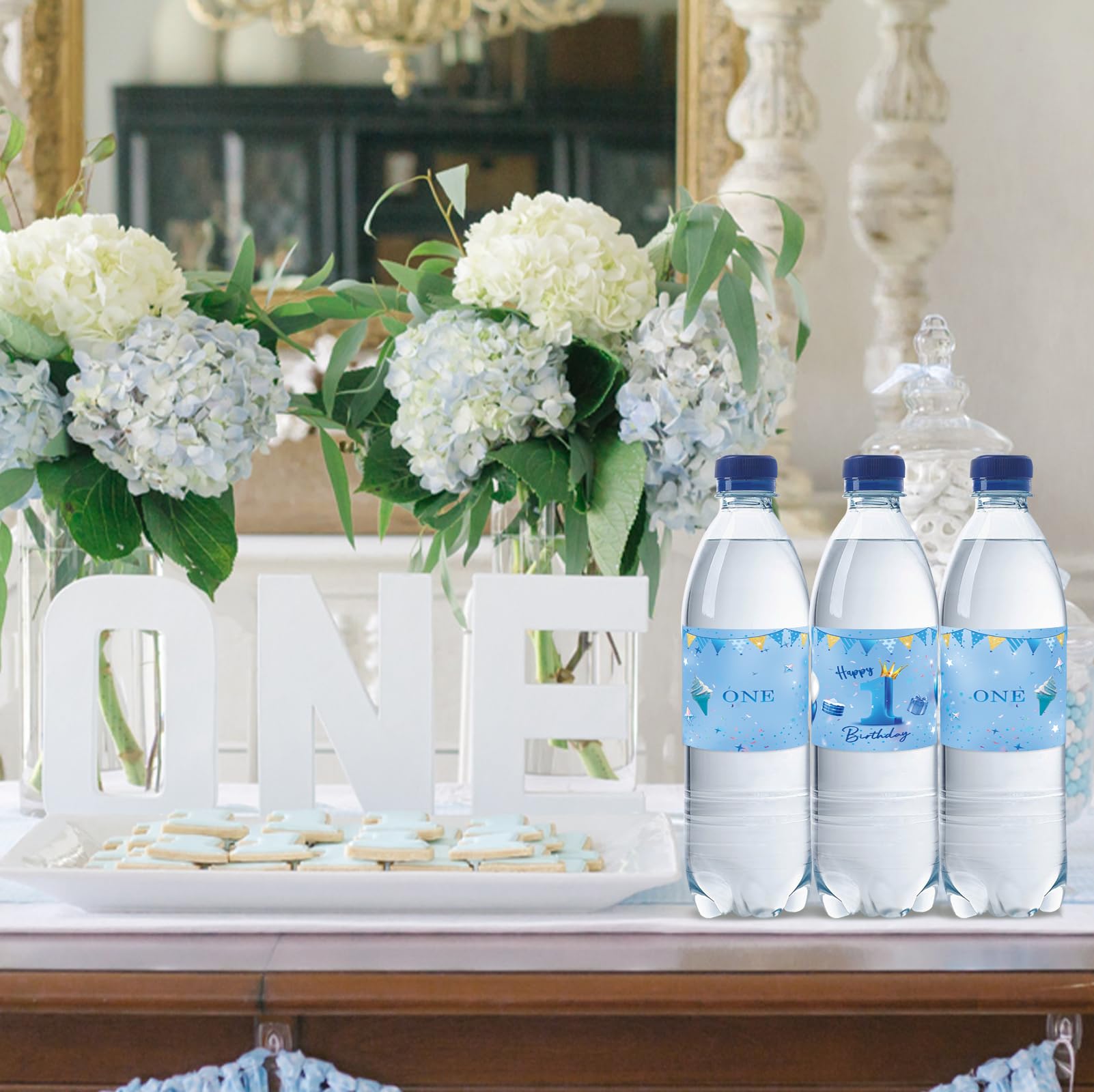 24 Etiquetas Para Botellas De Agua Para Suinistros De Fiesta De