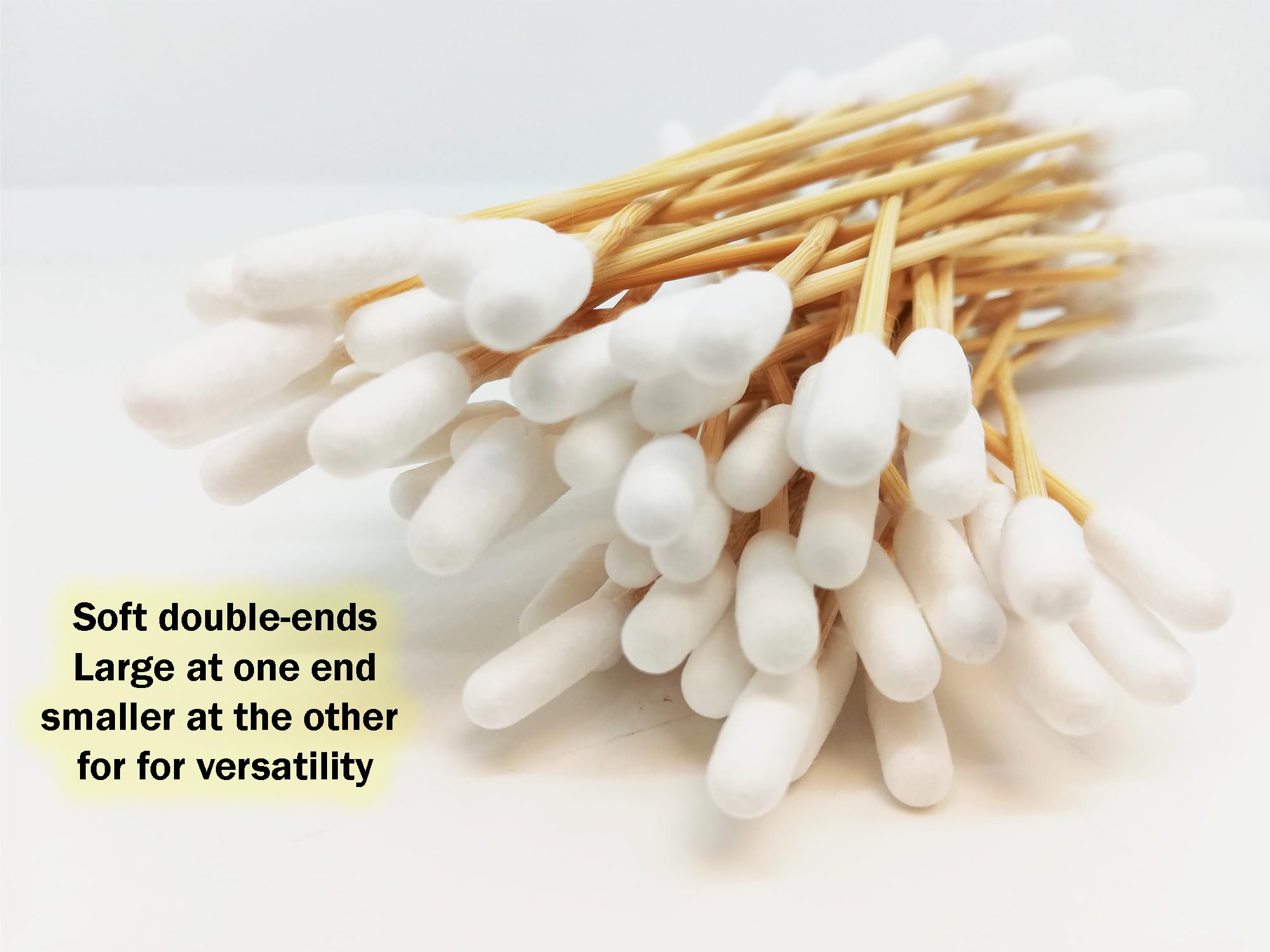Pirbright Pet Company Extra Large 15cm Pet Dog Cotton Bud Ear Cleaner Long Bamboo Cotton Buds For Cleaning Animals Ears (50 Pack Double End Ear Buds) - Image 3