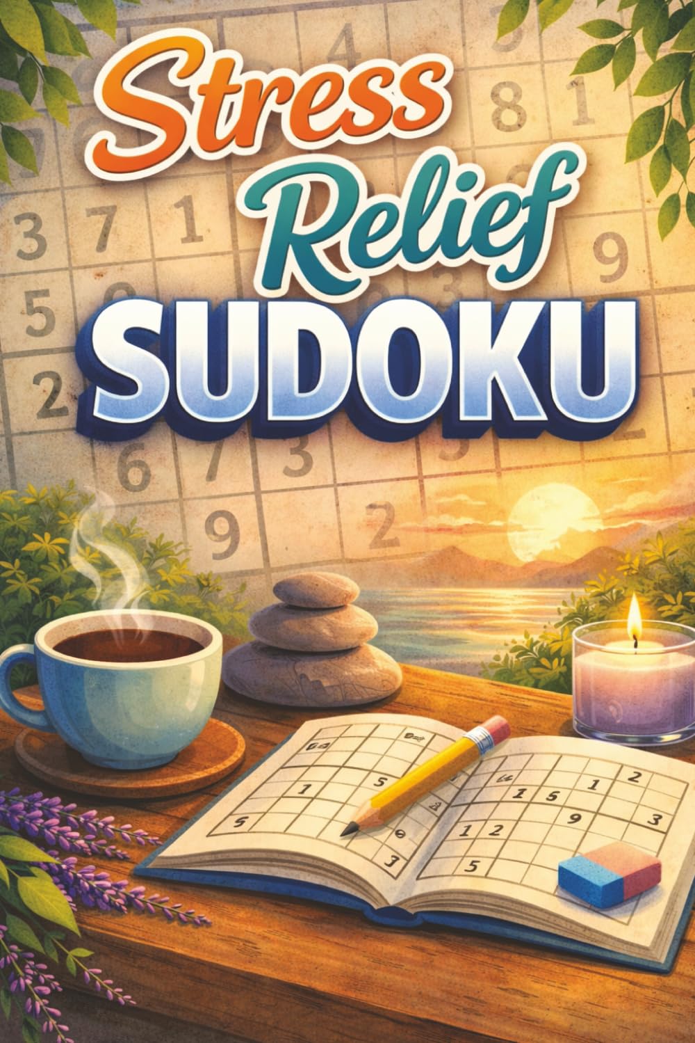 Stress Relief Sudoku Puzzle: Help Calm the Mind, Relax and Focus | 6x9 Inches, 110 Pages | 50+ Puzzles | Solutions included