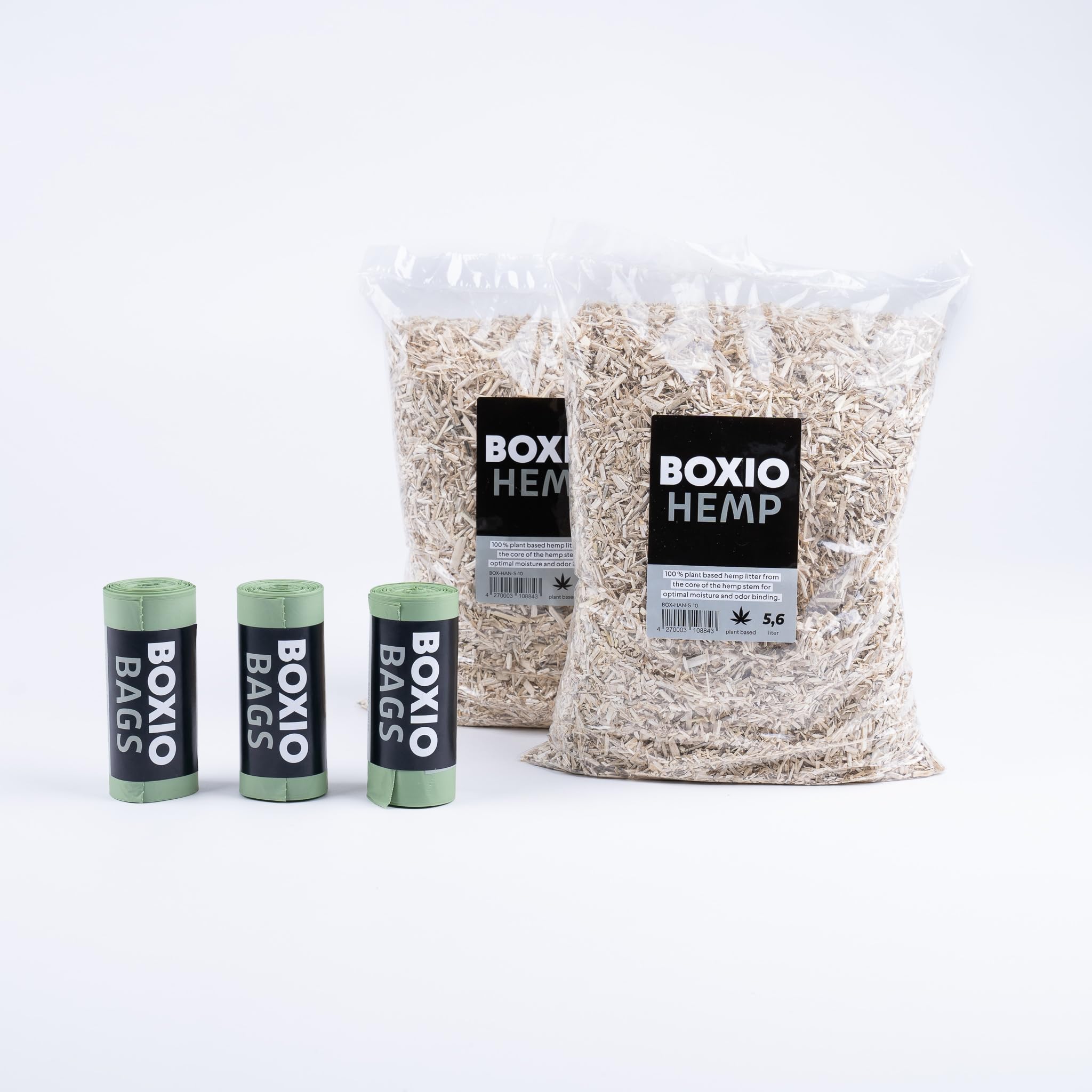 BOXIO - Toilet Up Refill Bundle, 2 x Hemp Litter, 3 x Bags, Accessories Separation Toilet