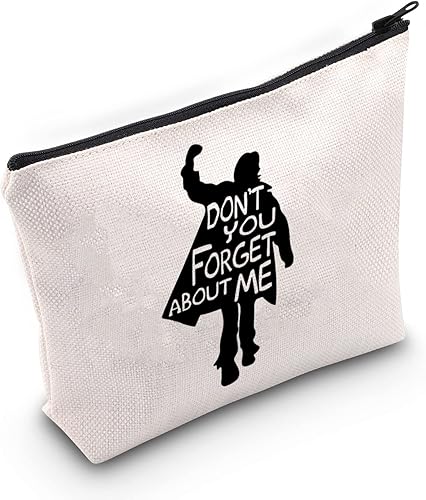 G2TUP The Breakfast C - Bolsa de maquillaje inspirada en la película Don't You Forget About Me Silhouette de los años 80, bolsa de cosméticos de