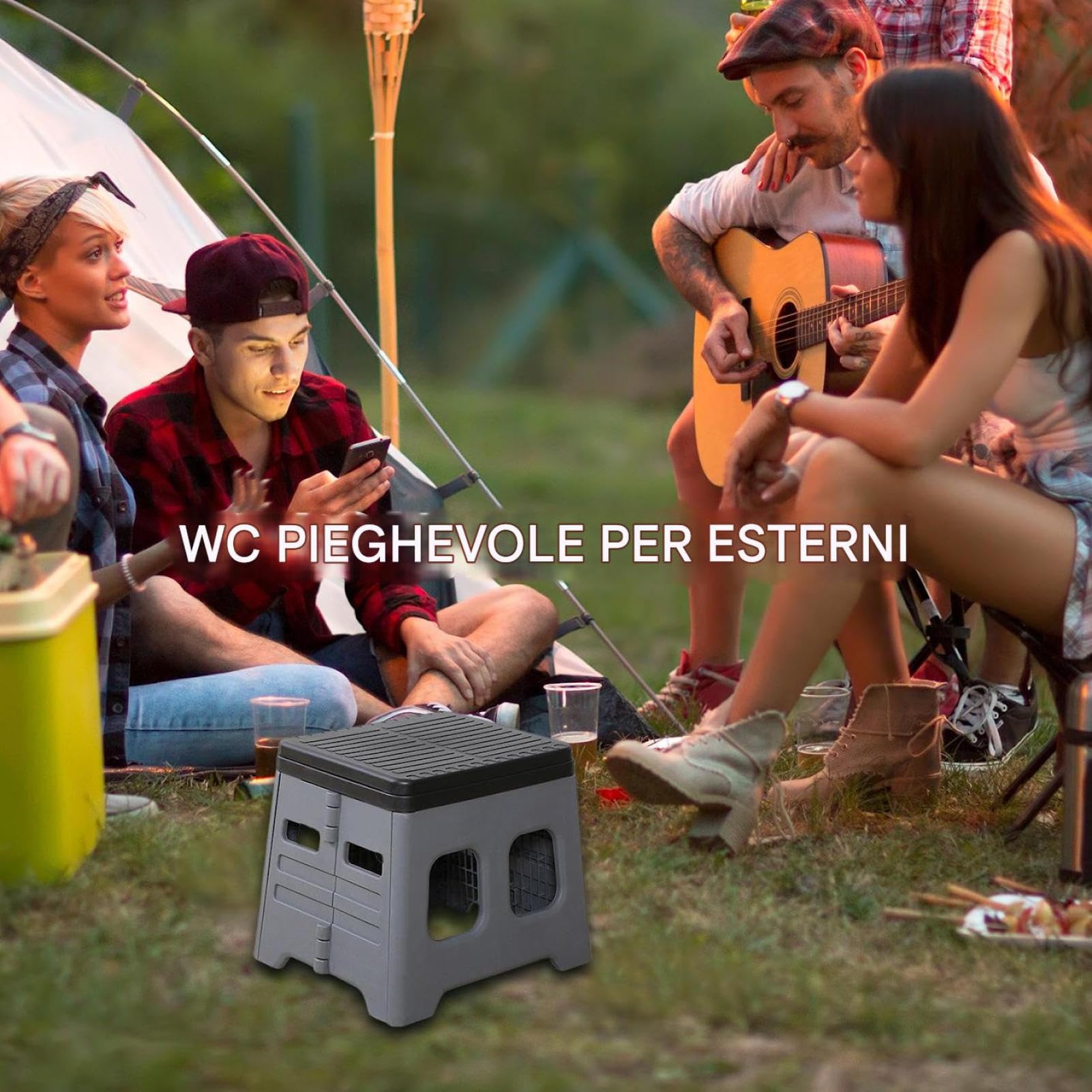 Tragbare Toilette für Erwachsene, tragbares Töpfchen für Erwachsene | Körperpflege Hygiene tragbares Badezimmer für Outdoor -Abenteuer Camping Wandern