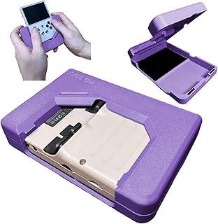 Hard Portable Travel Case Compatible Modification Extension Handle Handheld Game Console, Portable Game Player Storage Bag for RG35XX/RG353V/RG353VS/MIYOO Mini Plus (Box Only) (Purple, RG35XX)