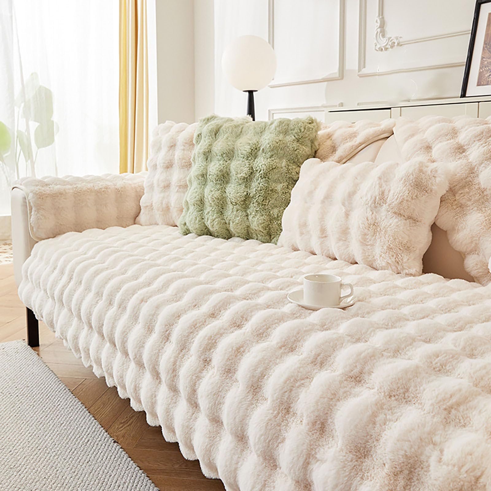 Housse de canapé antidérapante et lavable pour salon