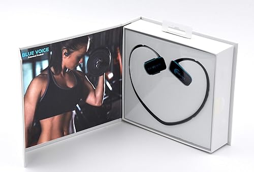 Miniatura 3 de Blue Voice Auriculares impermeables para reproductor de MP3 subacuáticos para natación, auriculares envolventes de 8 GB, memoria de natación,