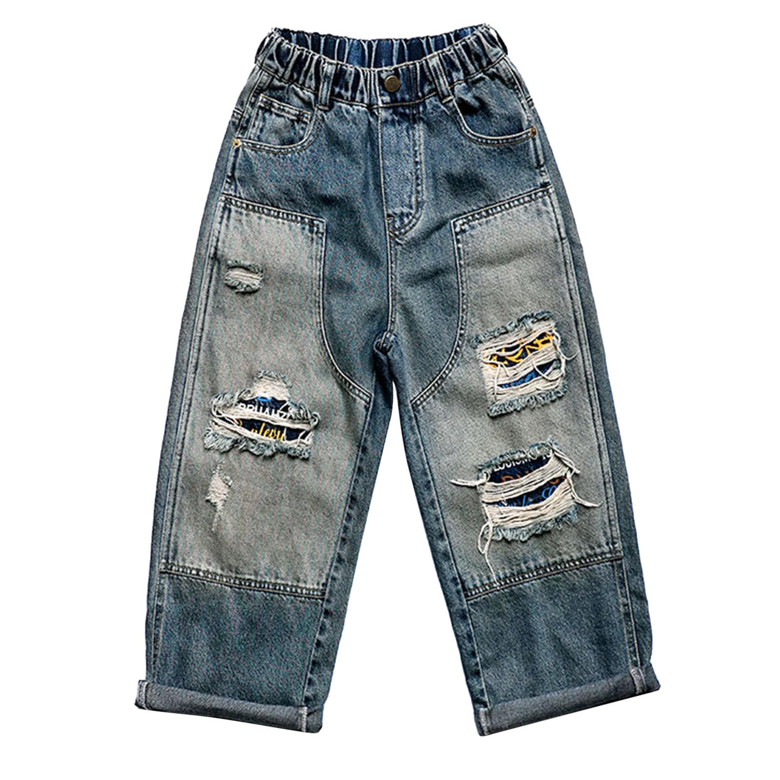 Jean baggy garçon fini les boutons avec ce cargo droit - 7