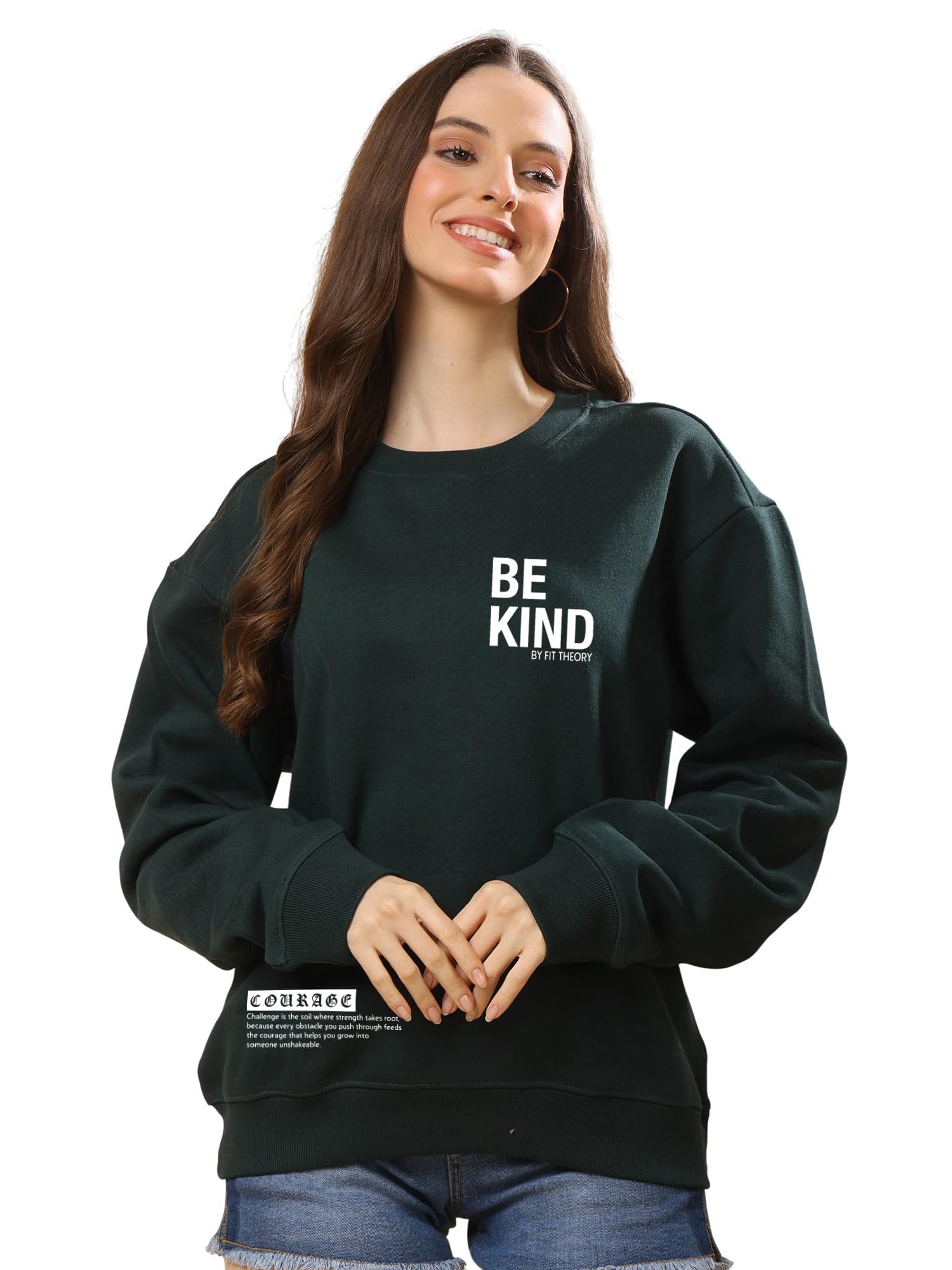 Women Relaxed Fit Printed Sweatshirt-image-0