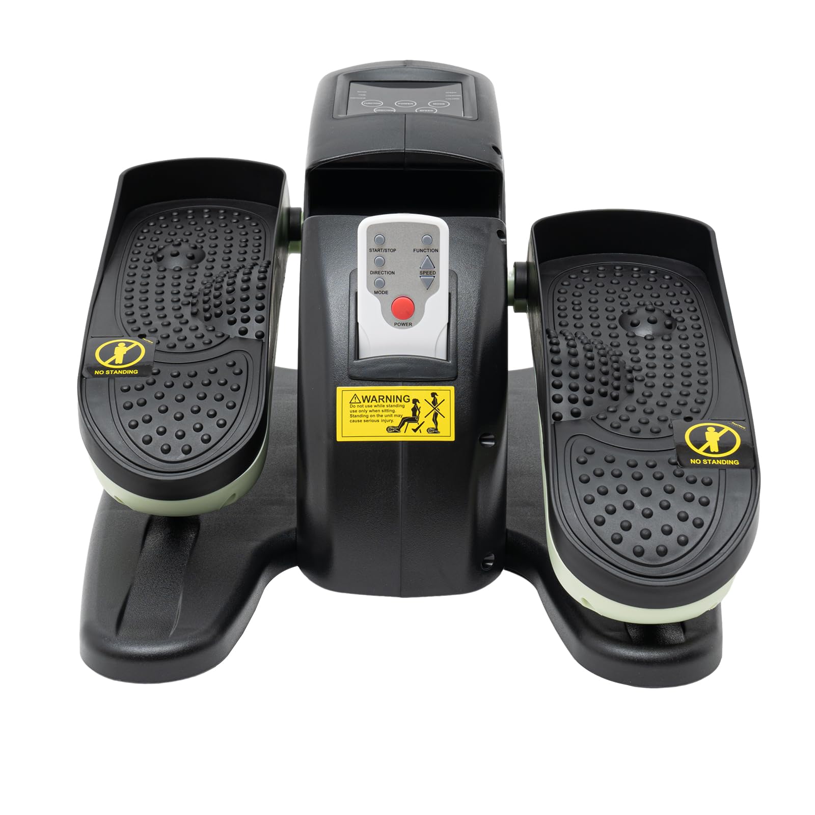 Entrenador elíptico bajo mesa, entrenador elíptico eléctrico con masaje de pies estacionario, mini entrenador elíptico eléctrico, con mando a distancia, rastreador de fitness LCD, para adolescentes