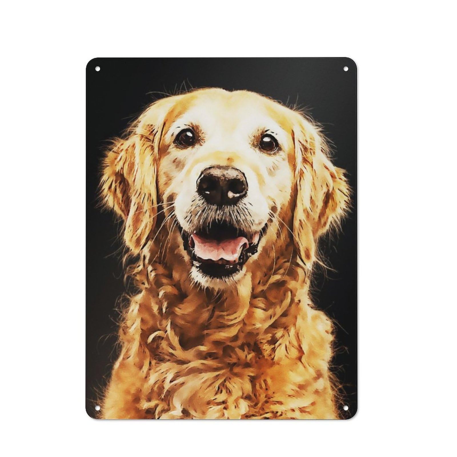 Junmoney Dog Vintage Tin Sign 40X30cm Featuring For Workshop Wall, Gift For Metal Sign Collectors During The Christmas Season