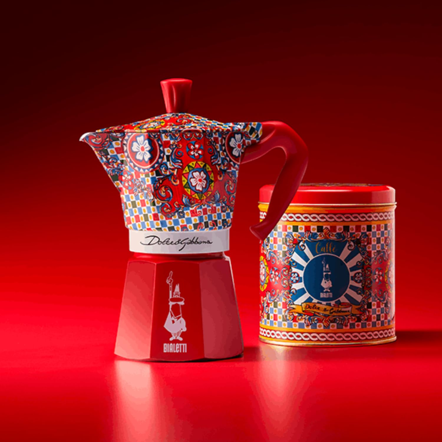 Cafeti re italiana Bialetti Moka Express 0005329 6 Tazas D y G Rojo