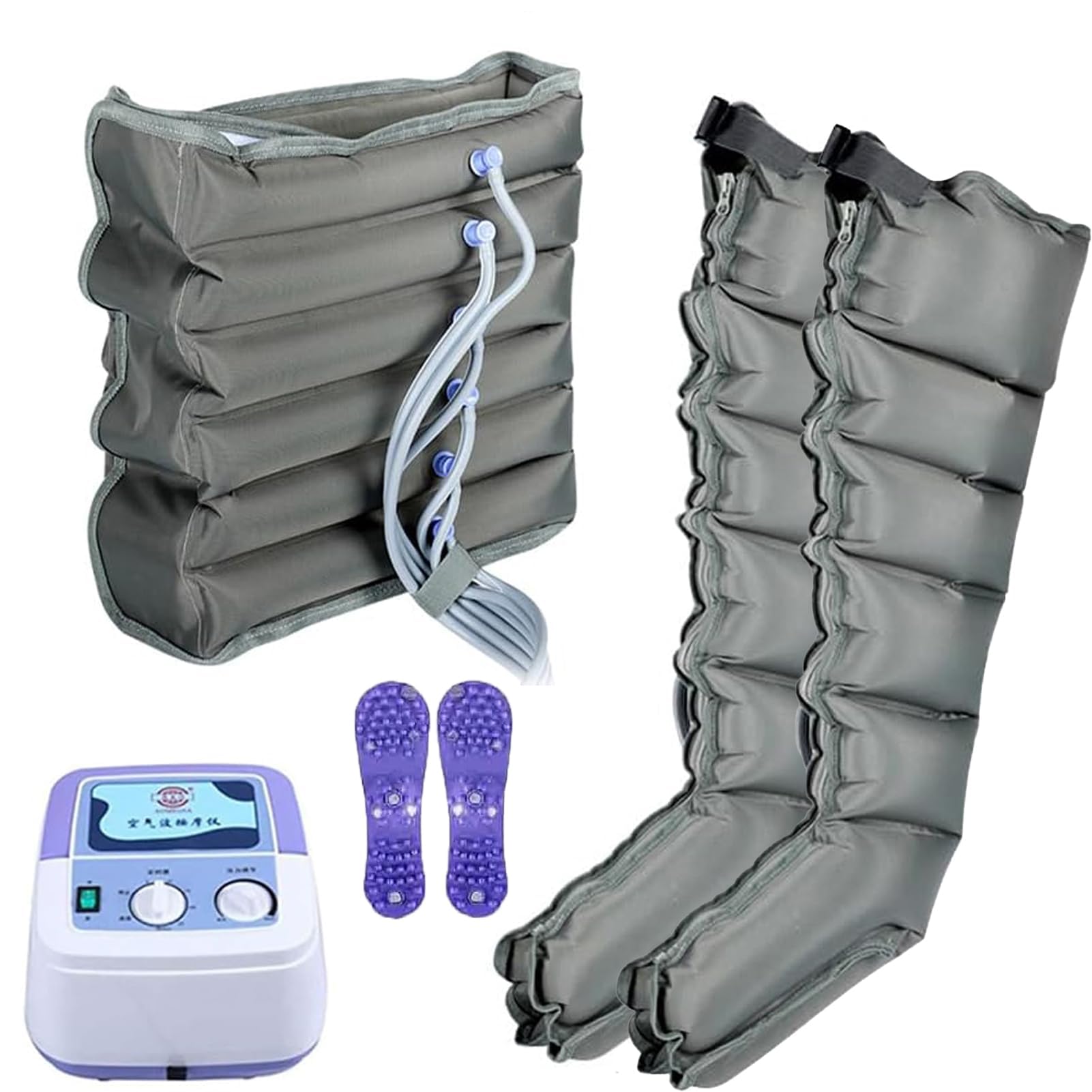 Massager di Drenaggio linfatico a 6 cavità, Elettrico Pressoterapia Massagg per Braccio Vita Gambe, la Circolazione Elettrica Migliora Il Dolore per la Vita a Vita Piena