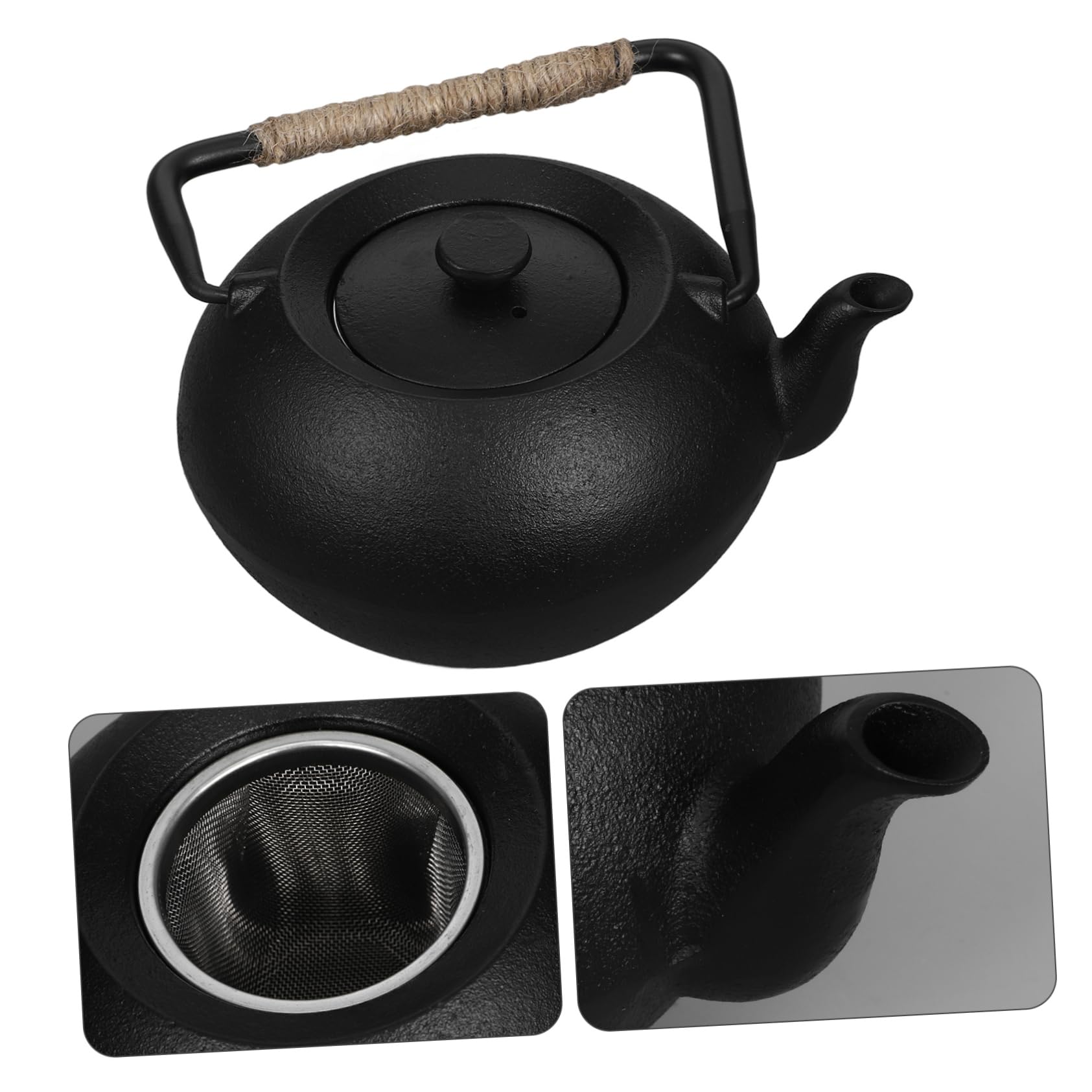 GLEAVI Tetera Japonesa De Hierro Para Cocina Camping Senderismo Tetera Para Calentar Agua