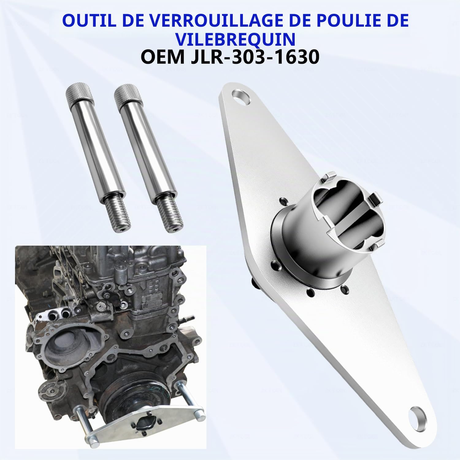 ZKTOOL Kit d'Outils de Calage de Verrouillage d'arbre à Cames Moteur, Compatible avec Land Rover Jaguar Aurora 2.0T 2.0 Le Moteur Diesel, Équivalent à OEM JLR-303-1625, JLR-303-1631, JLR-303-1630