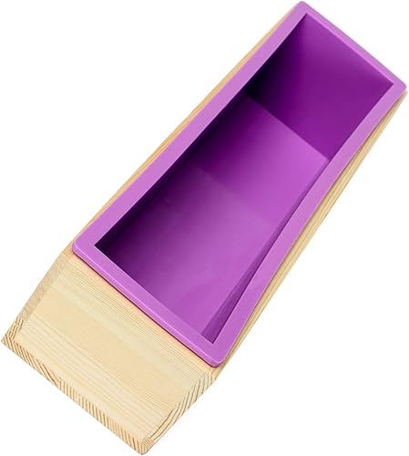 Miniatura 3 de Ogrmar Molde rectangular flexible de silicona para jabón, herramienta DIY para hacer jabón o pasteles 42 oz