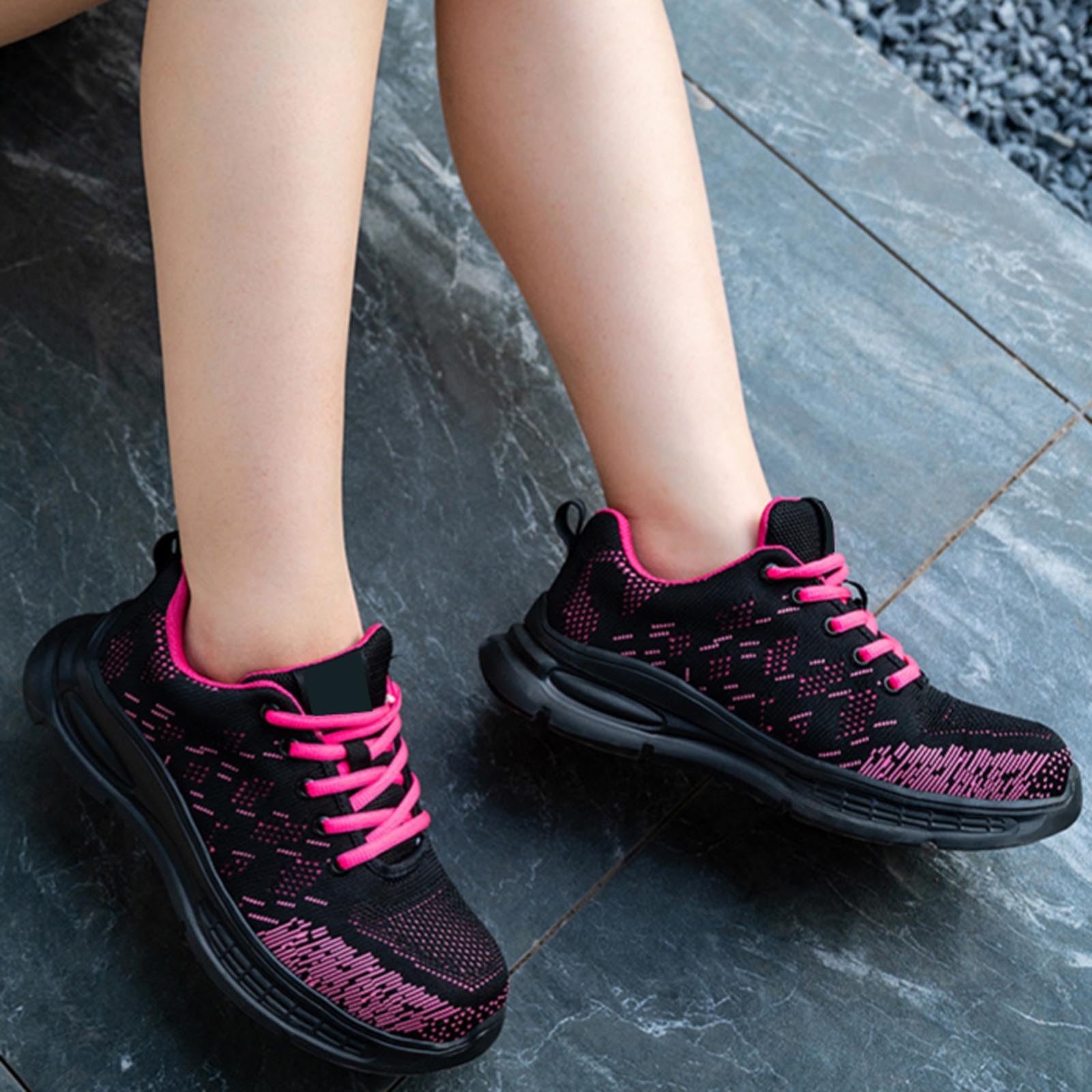 Scarpe da ginnastica da donna, alla moda, da palestra, da corsa, comode, leggere, per il tempo libero, traspiranti, estive, per il fitness