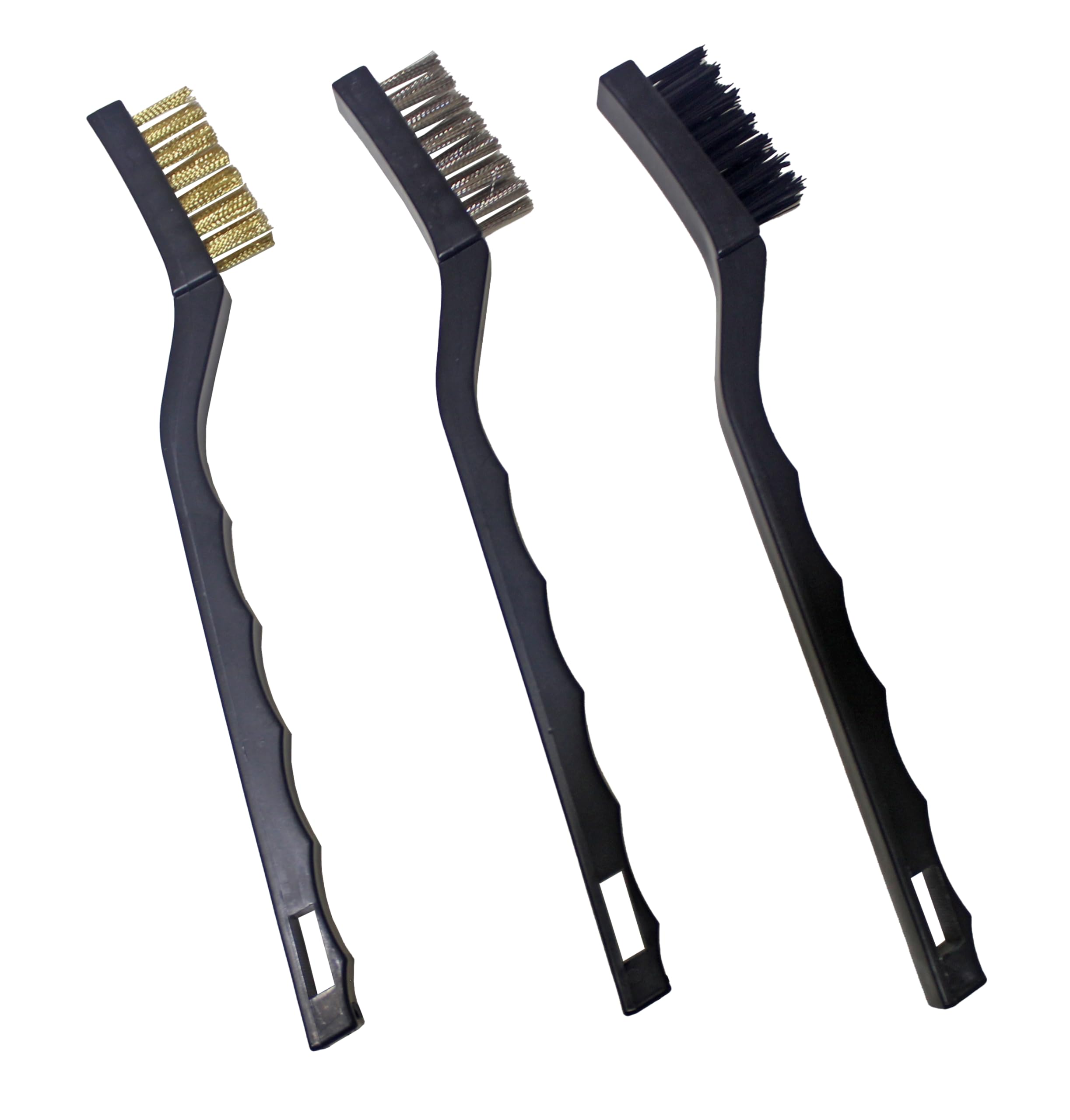 Harden Professional 175mm 3Pcs Nylon, Steel & Brass Wire Brush Scraper, Plastic Handle, for De-rusting and Cleaning - 660241 (B0CRDRKYFH) Amazon Price History, Amazon Price Tracker
