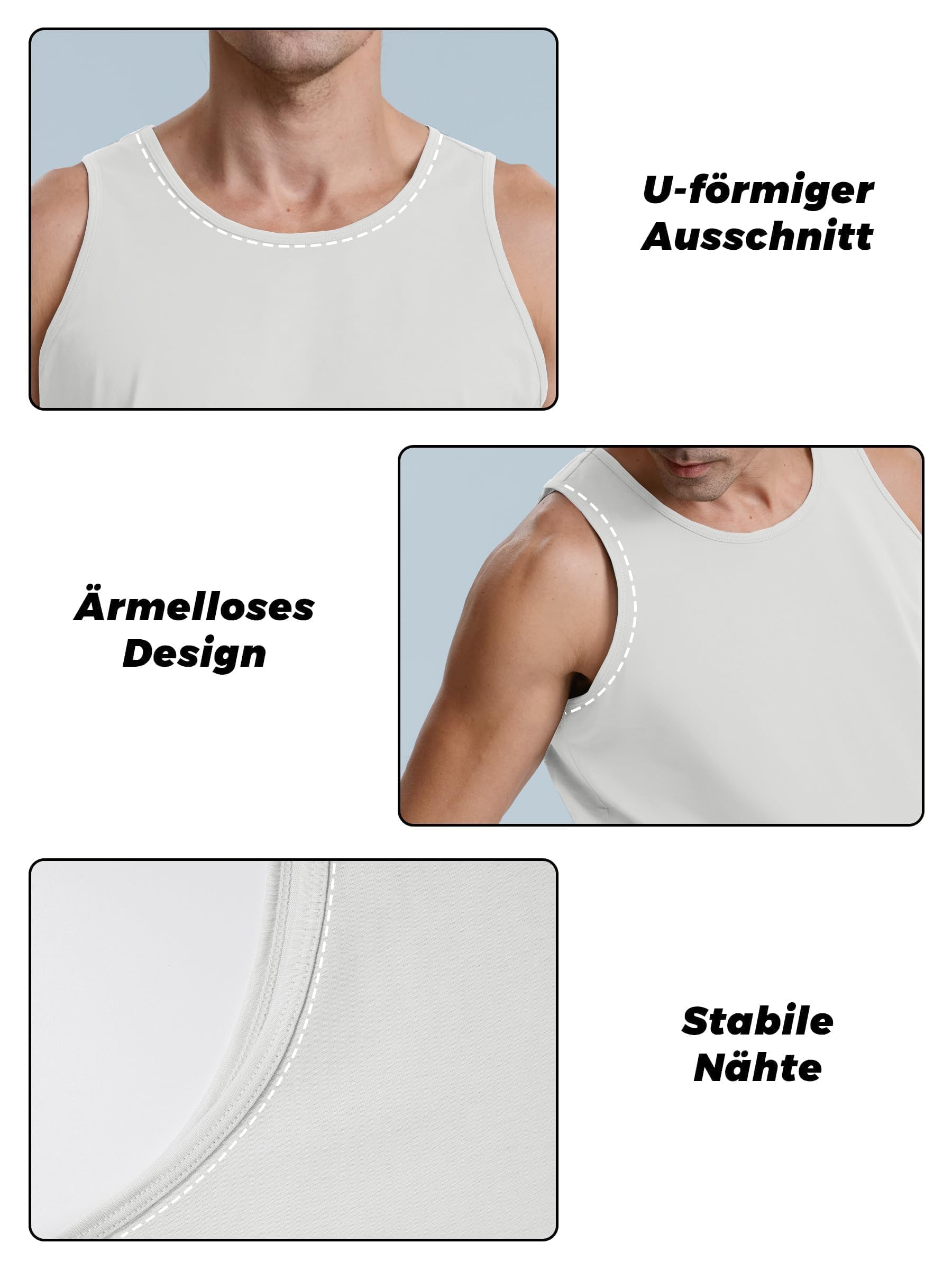 KEFITEVD Camiseta de tirantes para hombre, de algodón, sin mangas, deportiva, para fitness, gimnasio, verano, exterior