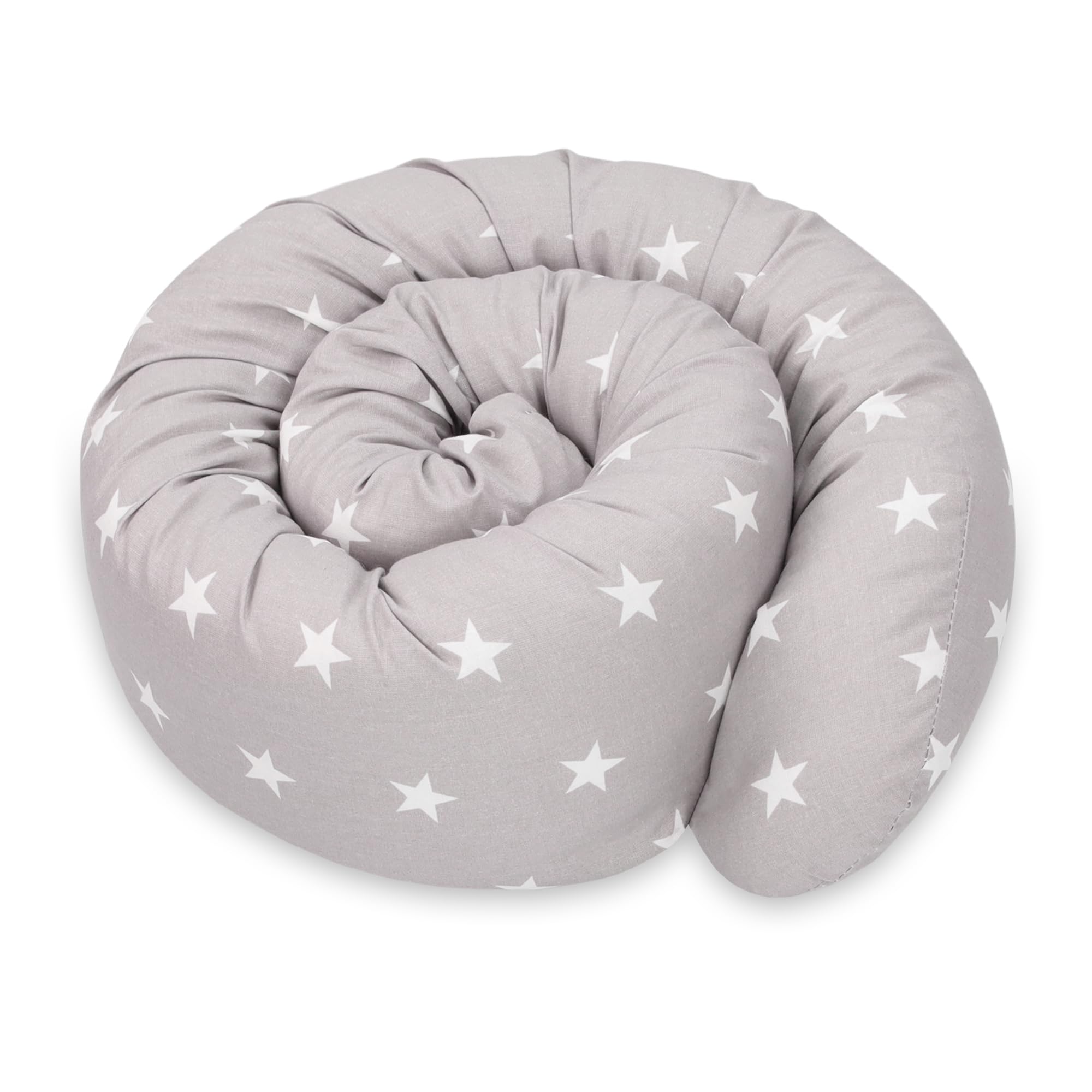 Totsy Baby Cojín Serpiente XXL Almohada de Cama Cojín de Lactancia Rollo de Cama Protector de Borde de Cama Cojín Decorativo Alrededor de Cama Serpiente XL Galaxia 300 cm Oeko-Tex — view 20