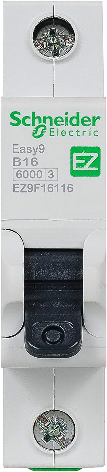 Schneider Electric Easy9 - MCB Miniature Circuit Breaker, 1 Pole, Type B, 6kA Breaking Capacity, 16A, 230V, EZ9F16116