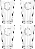 Vista 4 de Juego de 4 monogramas de copa de cerveza (M)