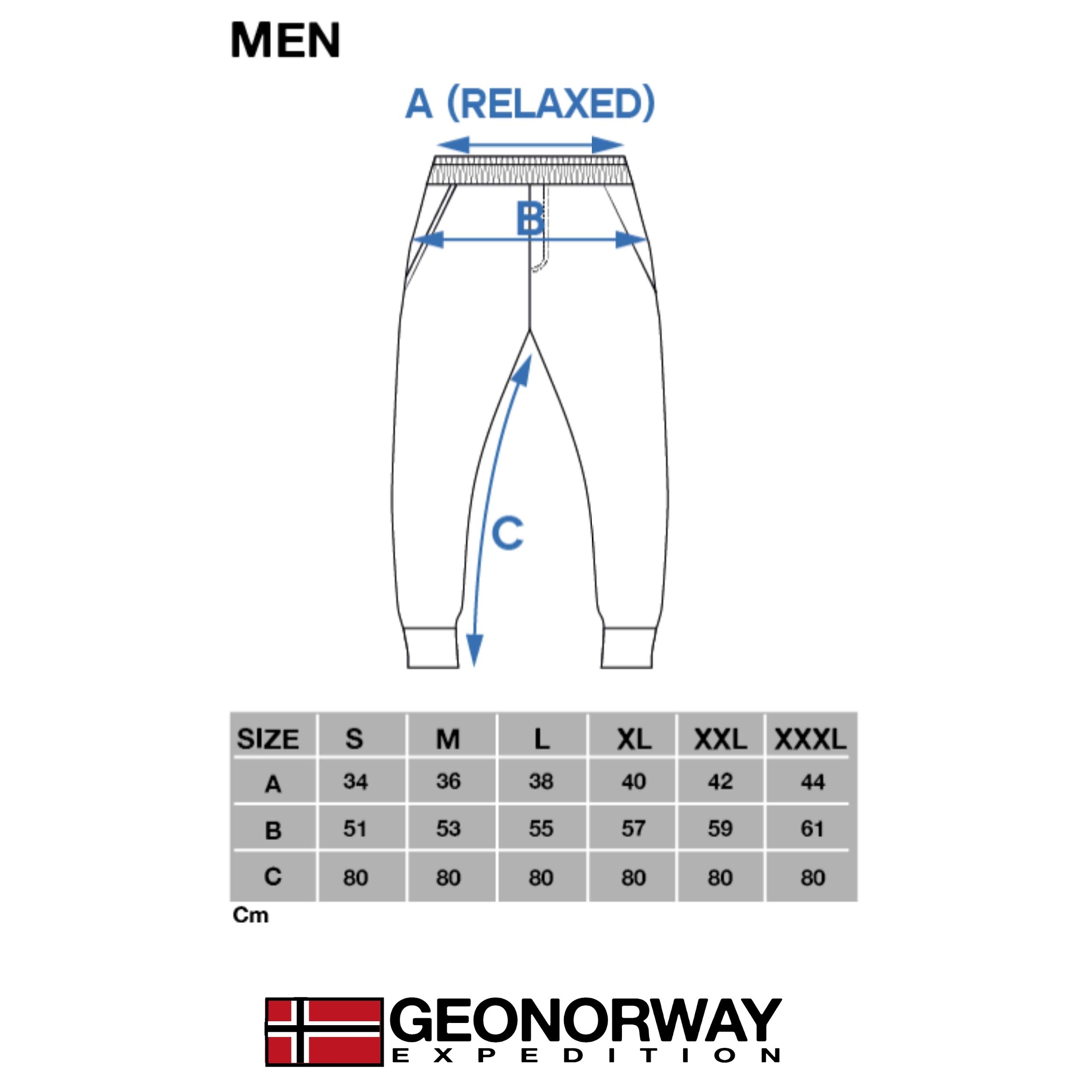 GEO NORWAY Mike Men - spodnie do joggingu spodnie sportowe męskie - spodnie treningowe Sport Training Jogger Streetwear Pants - dres treningowy spodnie rekreacyjne bawełna poliester kieszenie granatowe L, morski