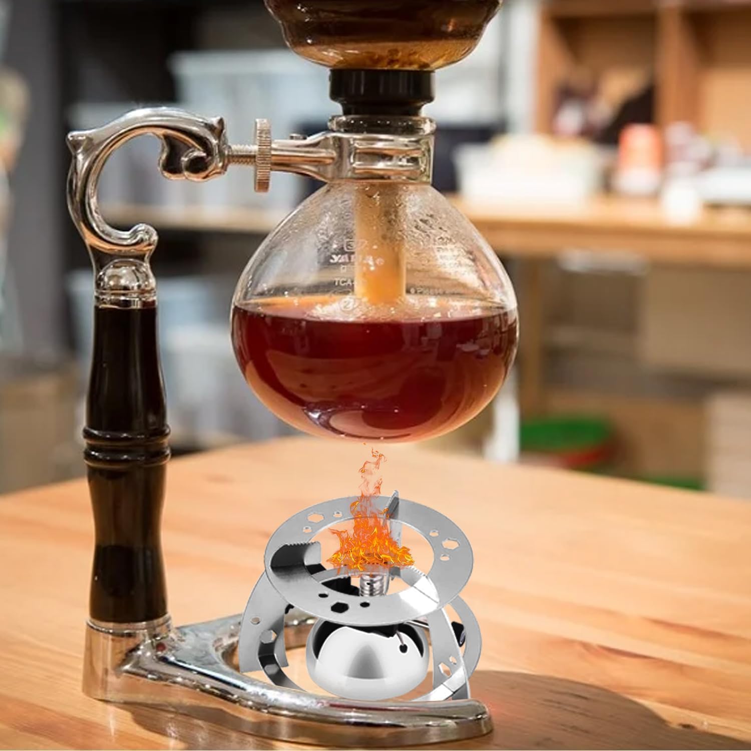 Bruciatore a butano, bruciatore Bunsen da laboratorio, dimensioni della fiamma regolabile, temperatura massima 1300 ℃, ideale per riscaldare, cucinare, saldare