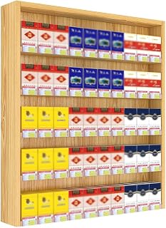 Wall Mounted Cigarette & Vape Display Holder, Retail Store Shelves, Matchbook Divider Case, Detive Floating Shelf, Market Cabinet for Easy Access & Organization