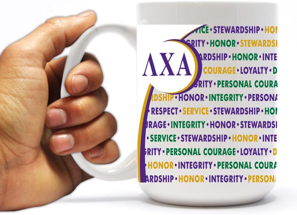 VictoryStore Ceramic Mugs - Lambda Chi Alpha, Inspirational Word Coffee Mug, 15 ounces