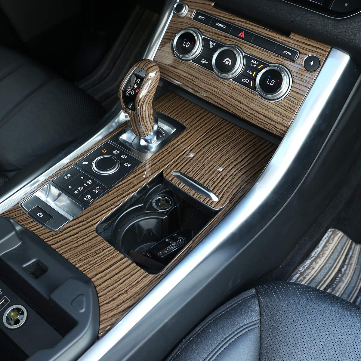 ABS piaski drewniane konsola środkowa osłona osłony do RangeRover Sport 2014-2018 akcesoria dla kierowców po lewej stronie