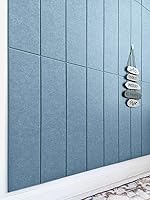 Vista 7 de Paneles de fieltro para decoración de interiores, paneles decorativos de pared blancos para dormitorio, sala de estar y oficina, despegar y pegar