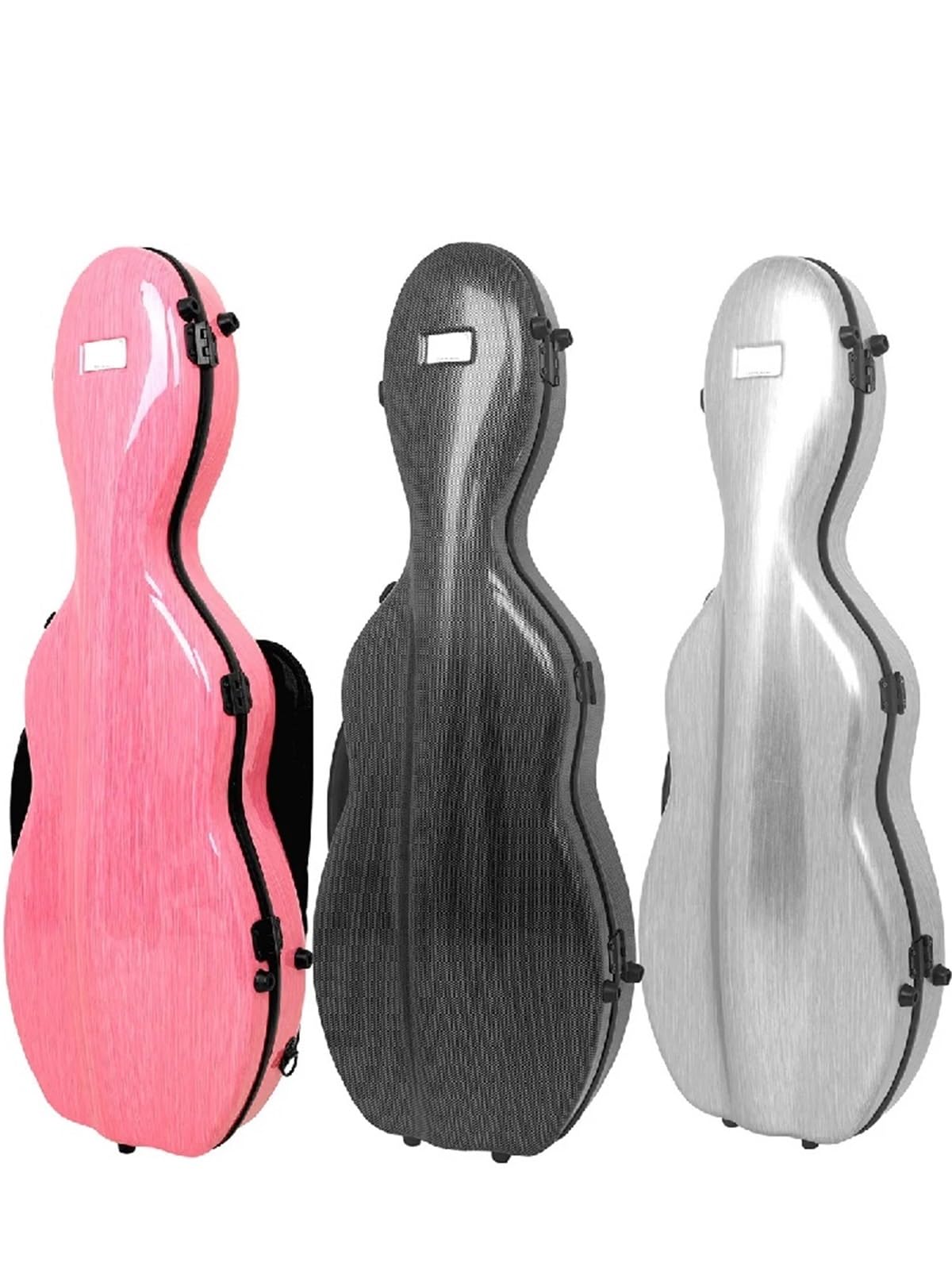 Boîte de violon en fibre carbone composite 4/4 | Sac à partitions robuste et léger en composite(Silver)