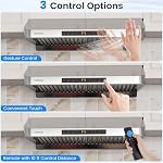 COSTWAY 30 Inch Under Cabinet Range Hood with Oil Collector, 900 CFM Stainless Steel Kitchen Vent Hood w/4 Fan Speeds, Touch/Gesture/Remote Control, Timer, LED Lights & Dishwasher-Safe Baffles Filters