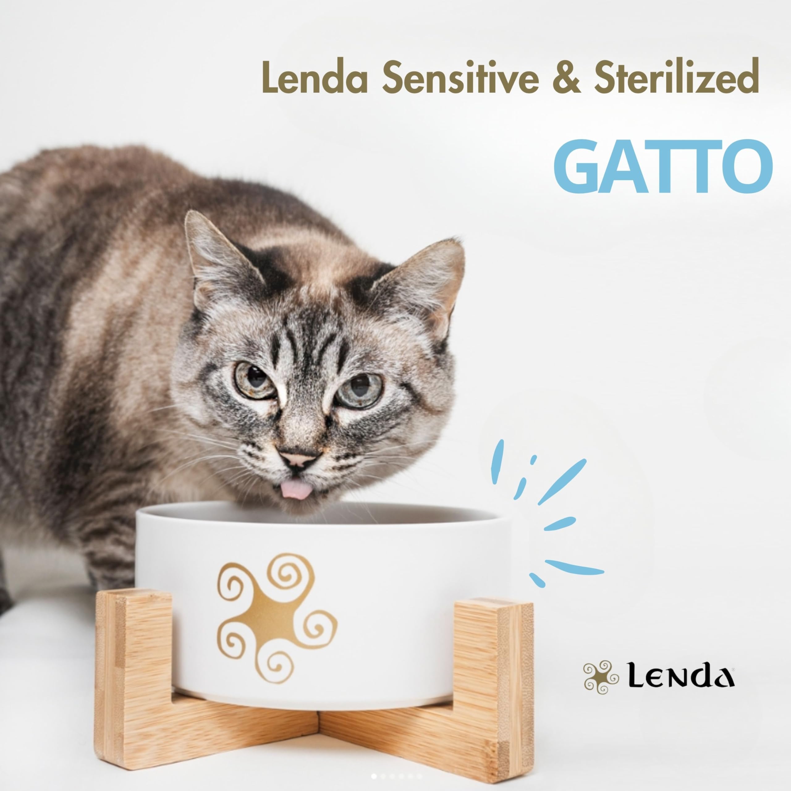 Lenda Gatto Sensitive & Sterilized 7 kg - Crocchette Ipoallergeniche Senza Cereali per Gatti Adulti Sterilizzati e in Sovrappeso - Croccantini Per Gatti Sensibili - Cibo Completo