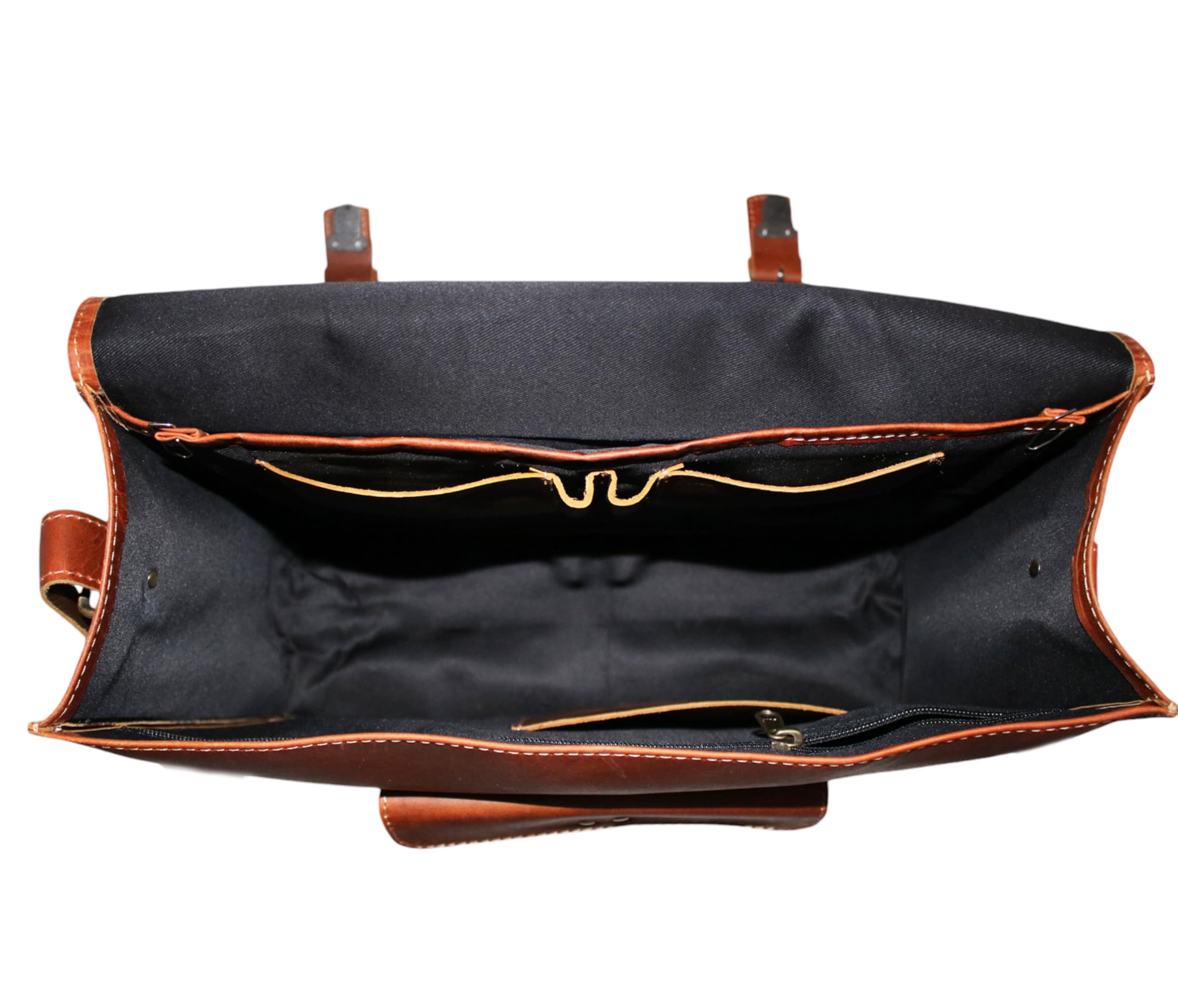 Vintage Look Leder Laptop Messenger Aktentasche Umhängetasche