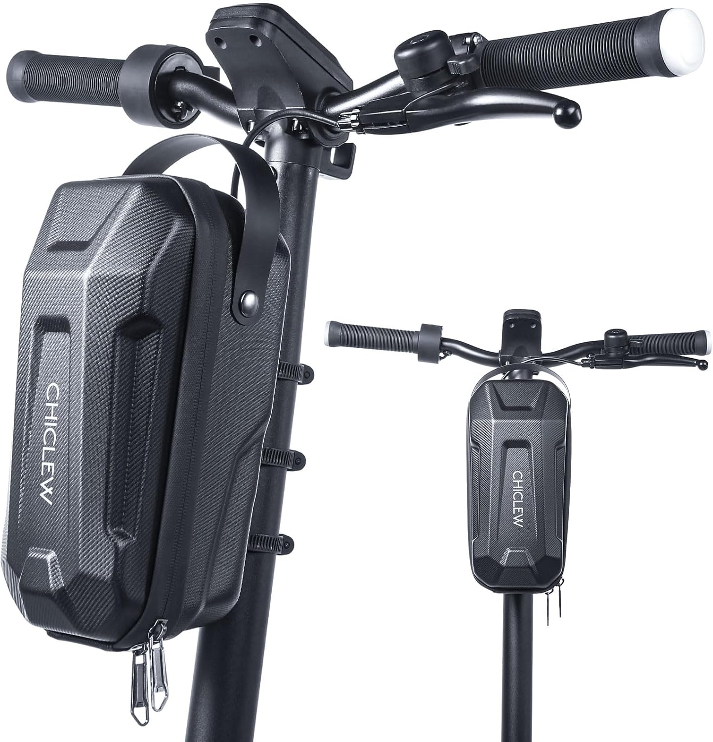 3L Large Scooter Bag with Handle, Portable Electric Scooter Storage Bag, Waterproof XL Handlebar Pouch Bag for Scooters, Bikes, Segway Niu, with Small Coded Lock & Screw Fixation Design - Amazon product rated Grade A