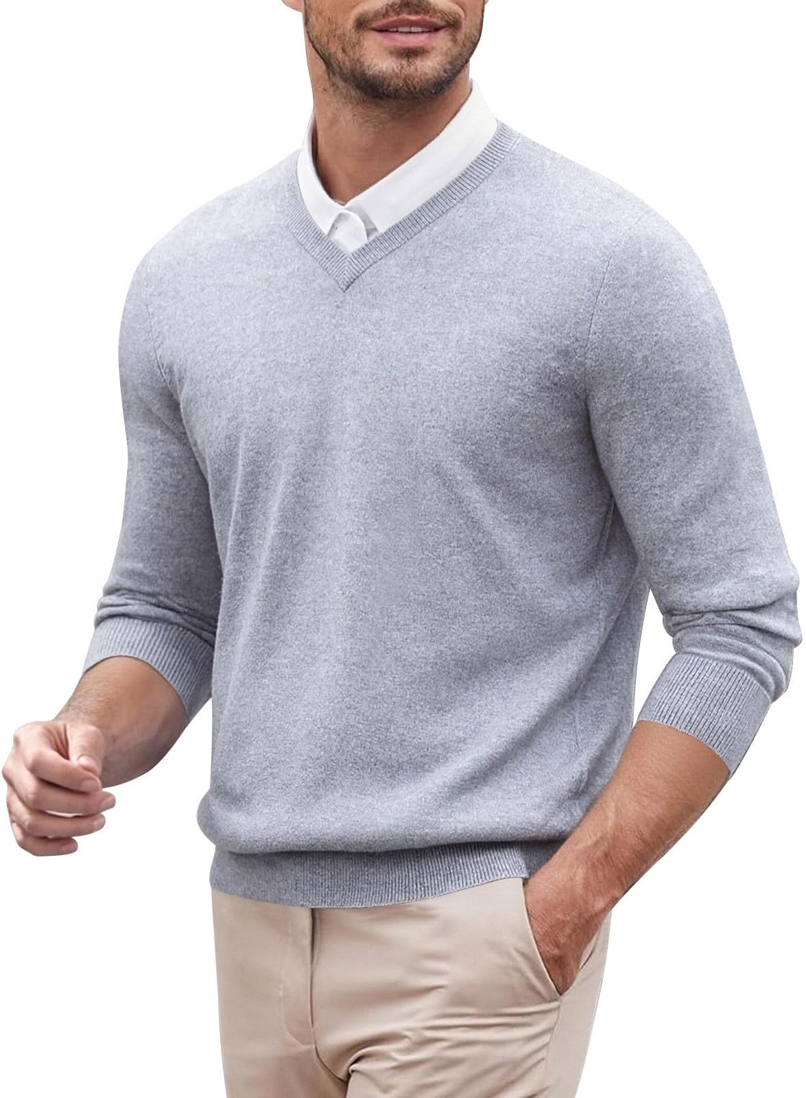Men's Jumpers Crew Neck Sweater Knitted Jumper Round Neck Pullover Winter Jumpers Long Sleeved Work Jumper for Business Comfortable Lightweight Drapey Soft Textured Slim Fit Sweaters Pullover