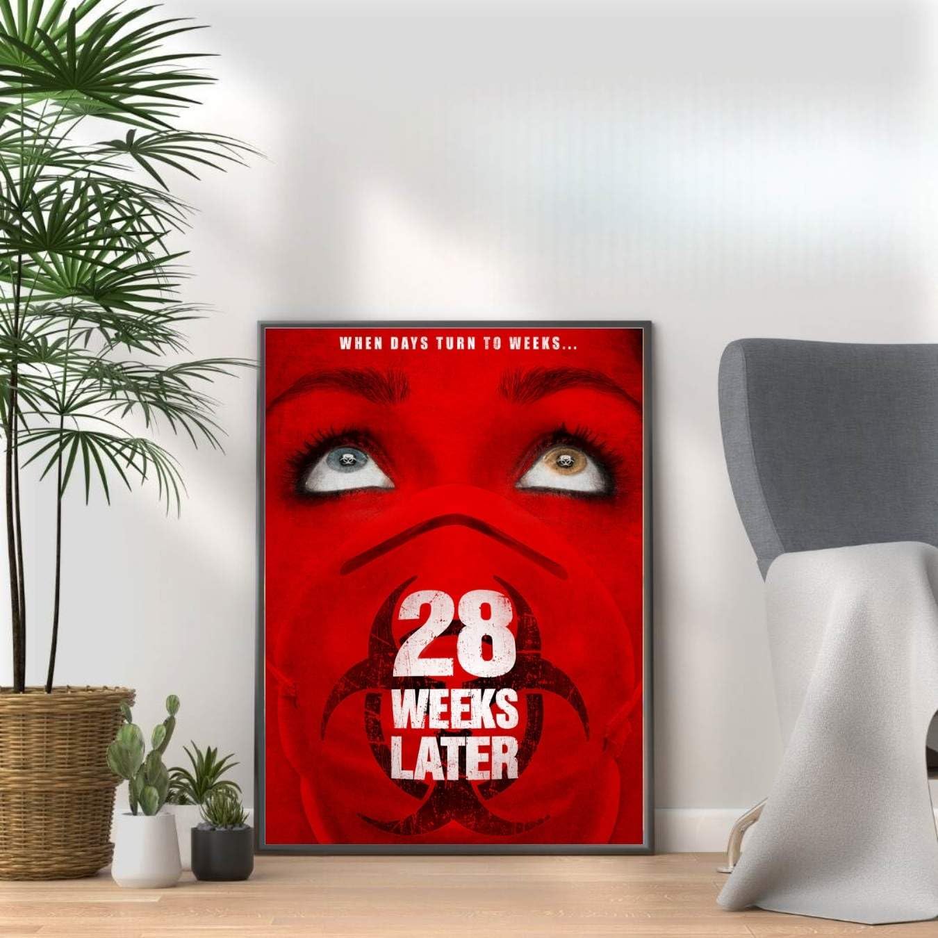 Horror Movie Poster Prints, Scary Film Wall Art, Halloween Decor, Horror Room & Home Cinema Wall Decor (28 WEEKS LATER, A4 Print Only (30x21cm))