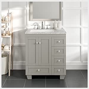 Amazon.com: Eviva Acclaim 28 Inch Bathroom Vanity with Sink - Ideal ...